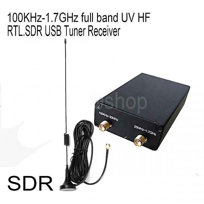 Blesiya 1 PPM TCXO 100KHz a 1,7 GHz RTL2832U R820T2 RTL SDR Receptor tamaño pequeño con Antena fácil de Usar